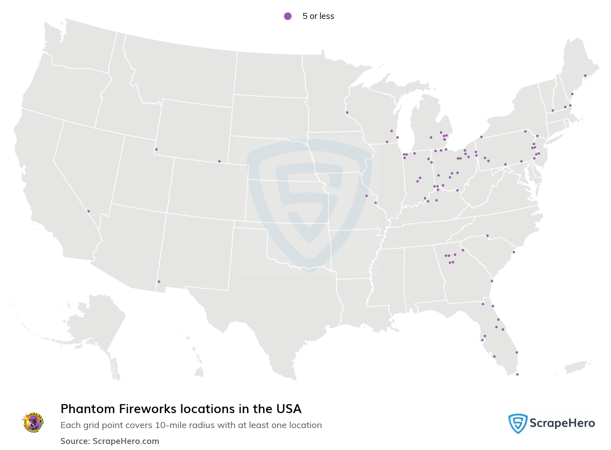 Phantom Fireworks locations