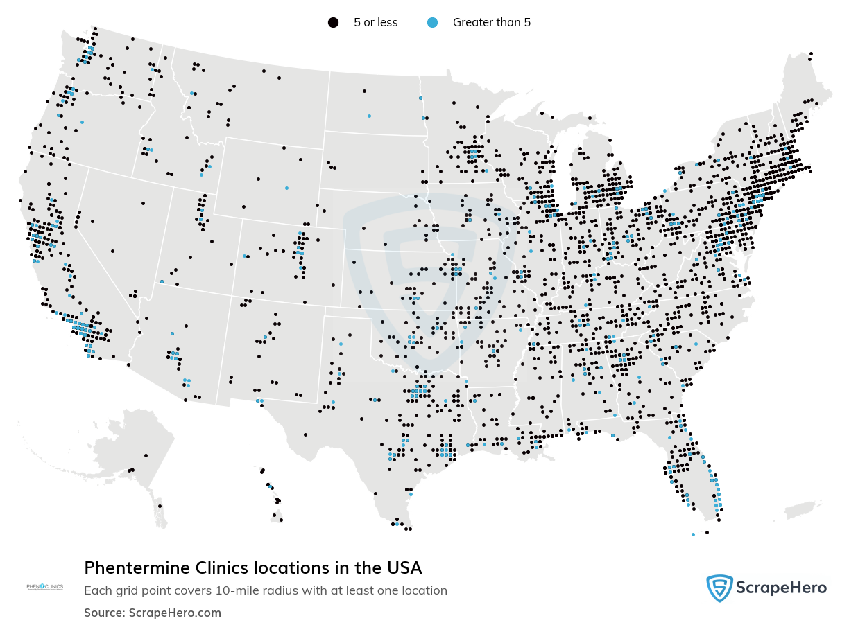 Phentermine Clinics locations