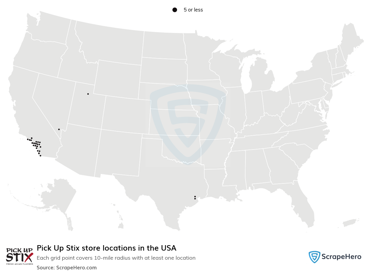 Pick Up Stix store locations