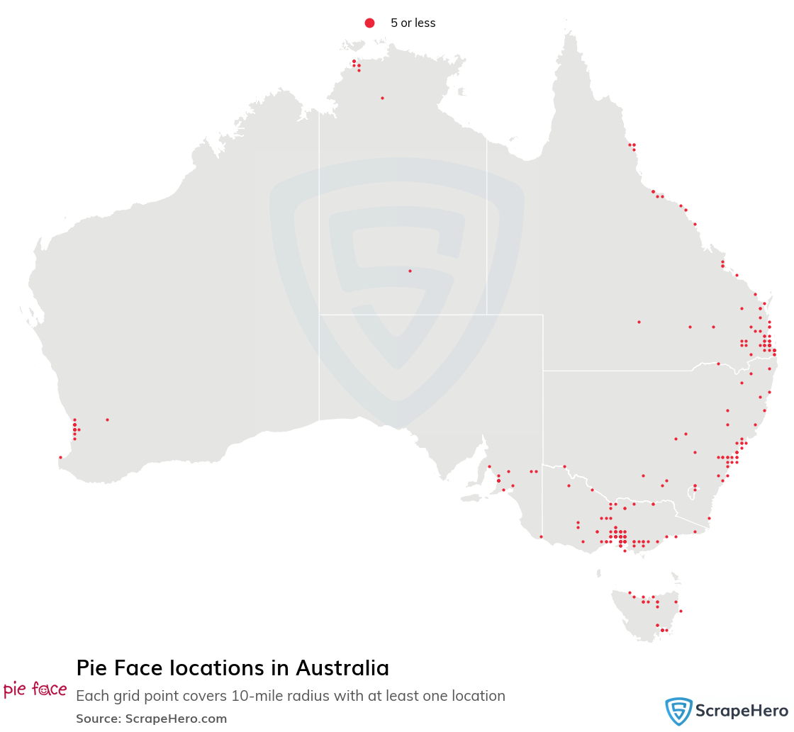 Map of  locations in Australia in 2025