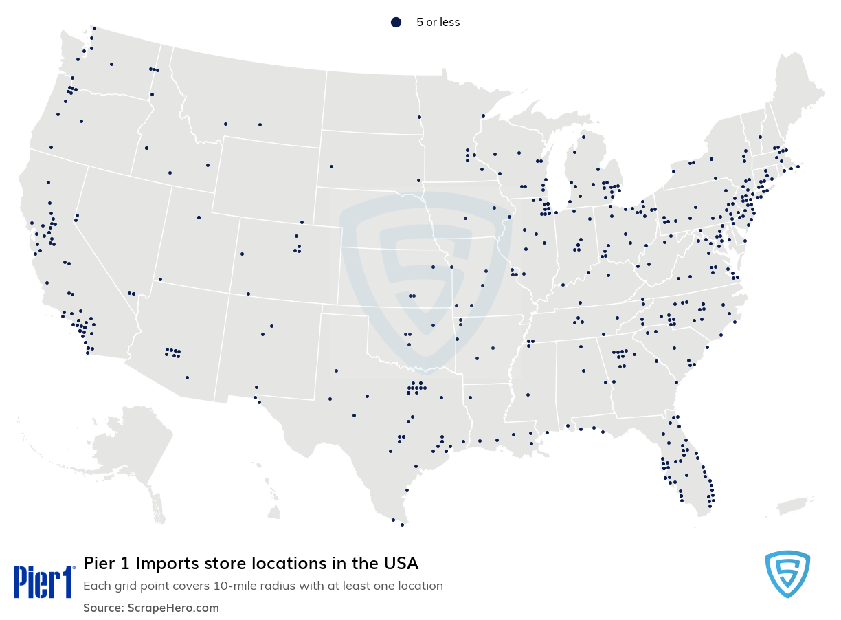 Pier 1 Imports store locations