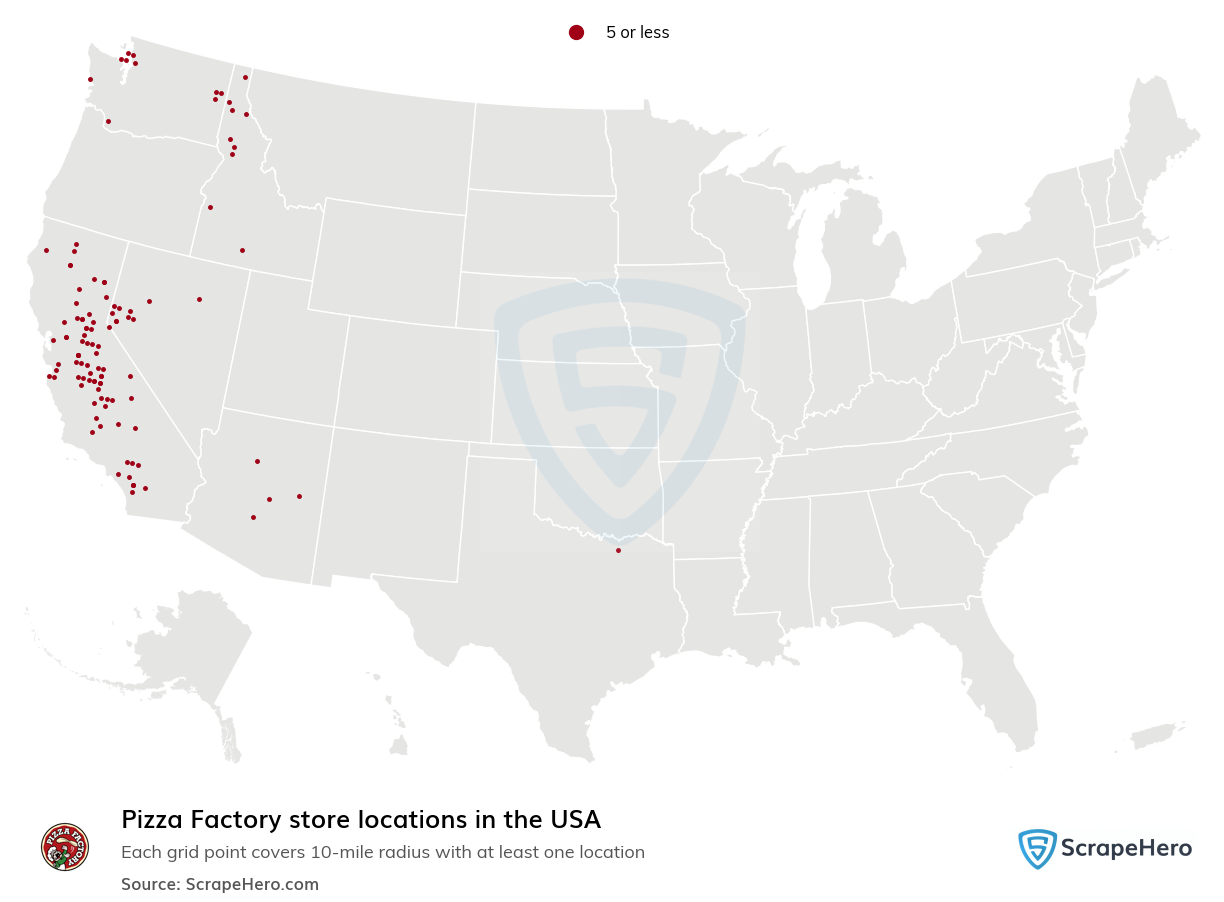 Pizza Factory store locations