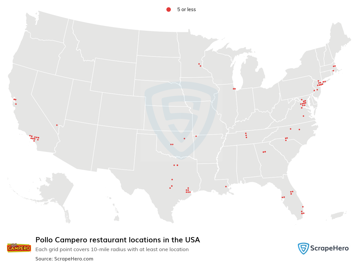 Pollo Campero restaurant locations