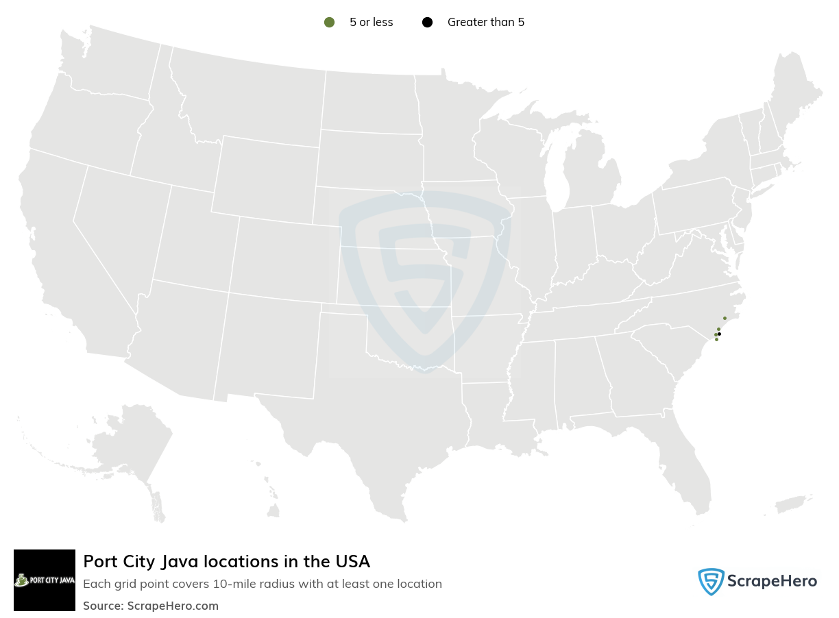 Port City Java locations