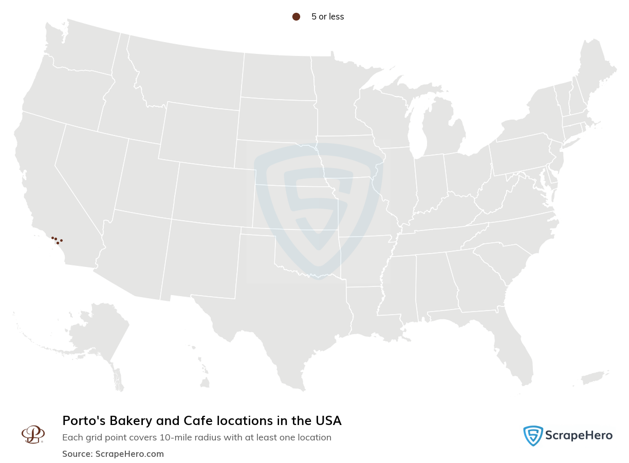 Porto's Bakery and Cafe locations