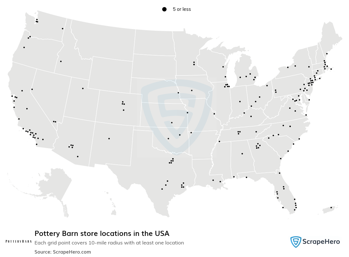 Pottery Barn store locations