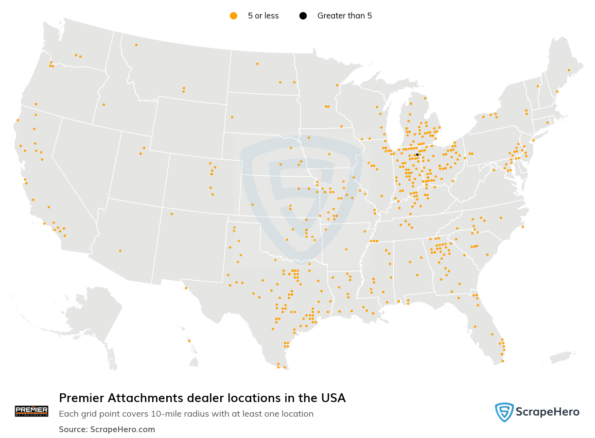 Premier Attachments dealer locations