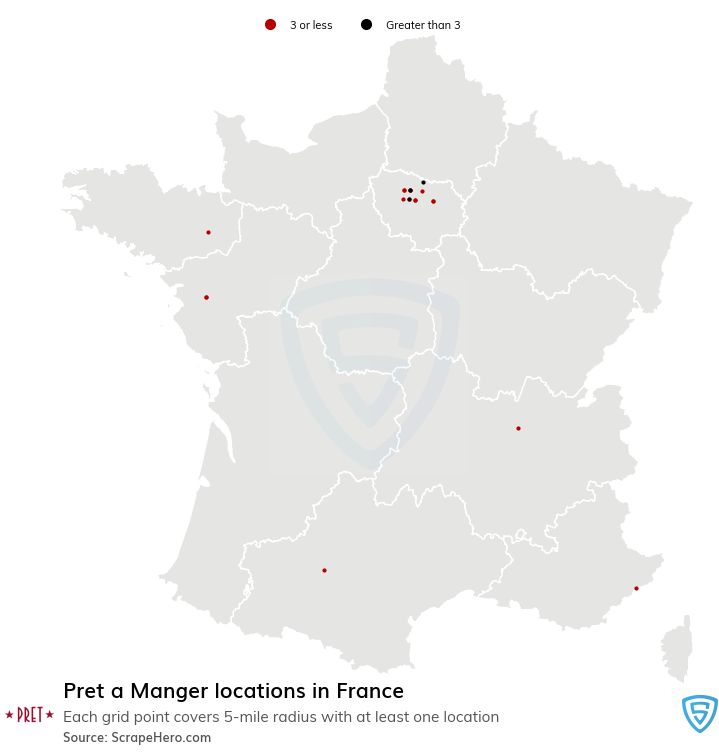 Pret a Manger locations