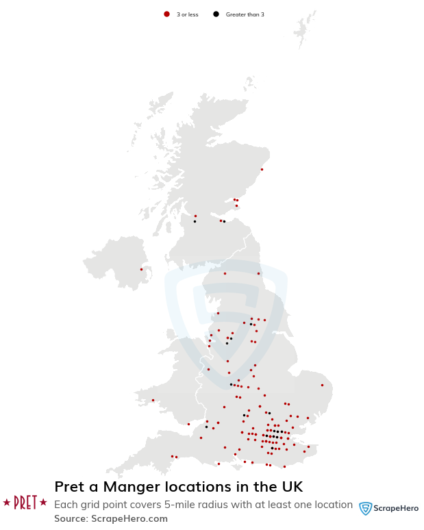 Pret a Manger locations