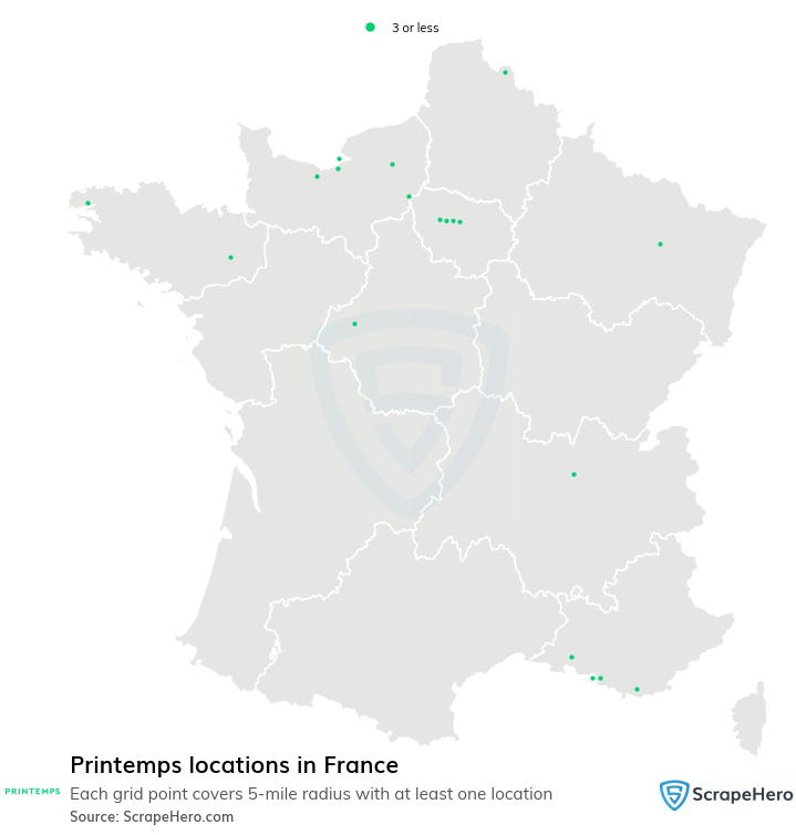 Printemps locations