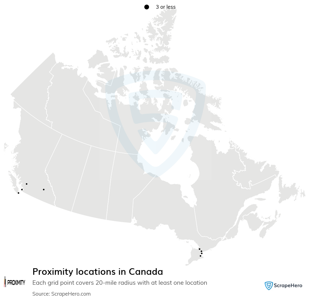 Proximity coworking space locations