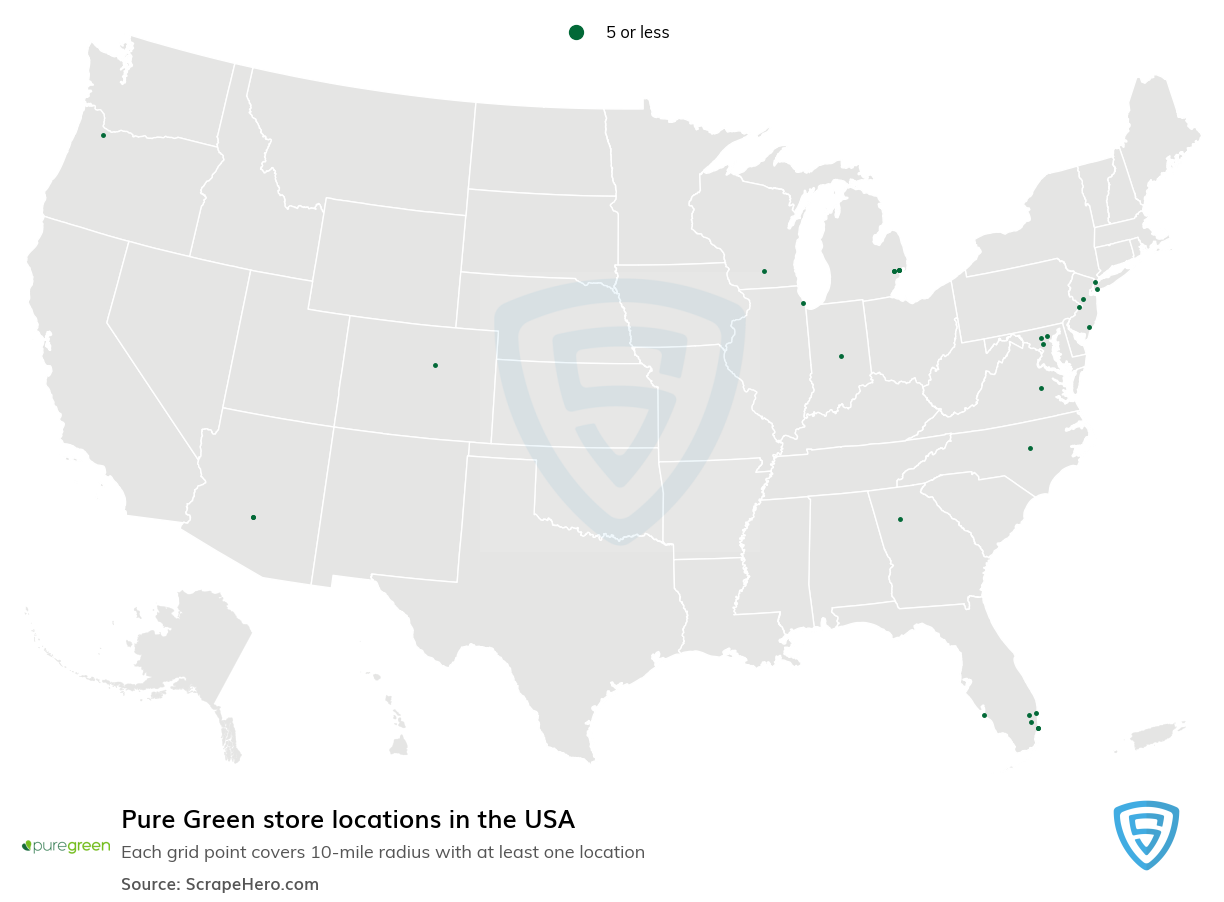 Pure Green store locations