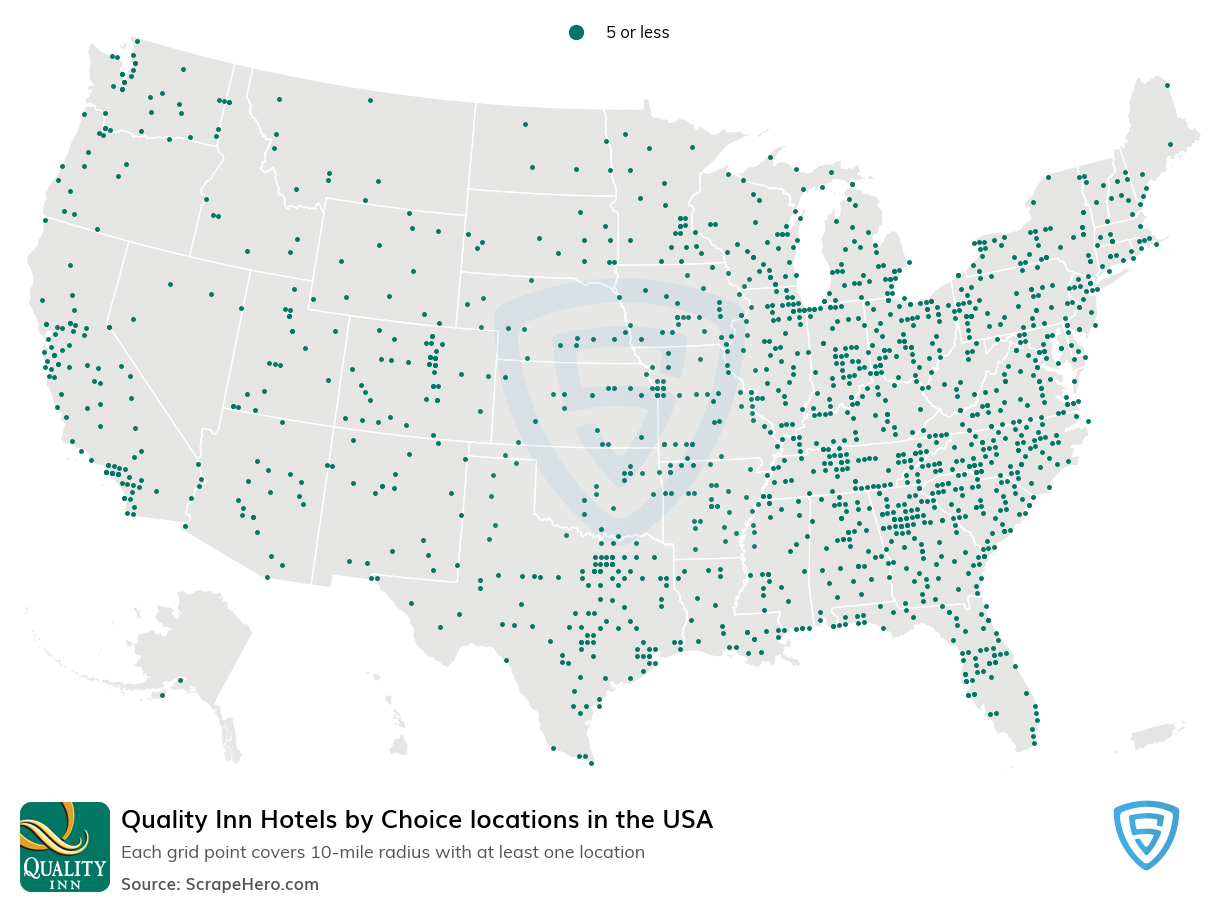 Quality Inn Hotels by Choice locations