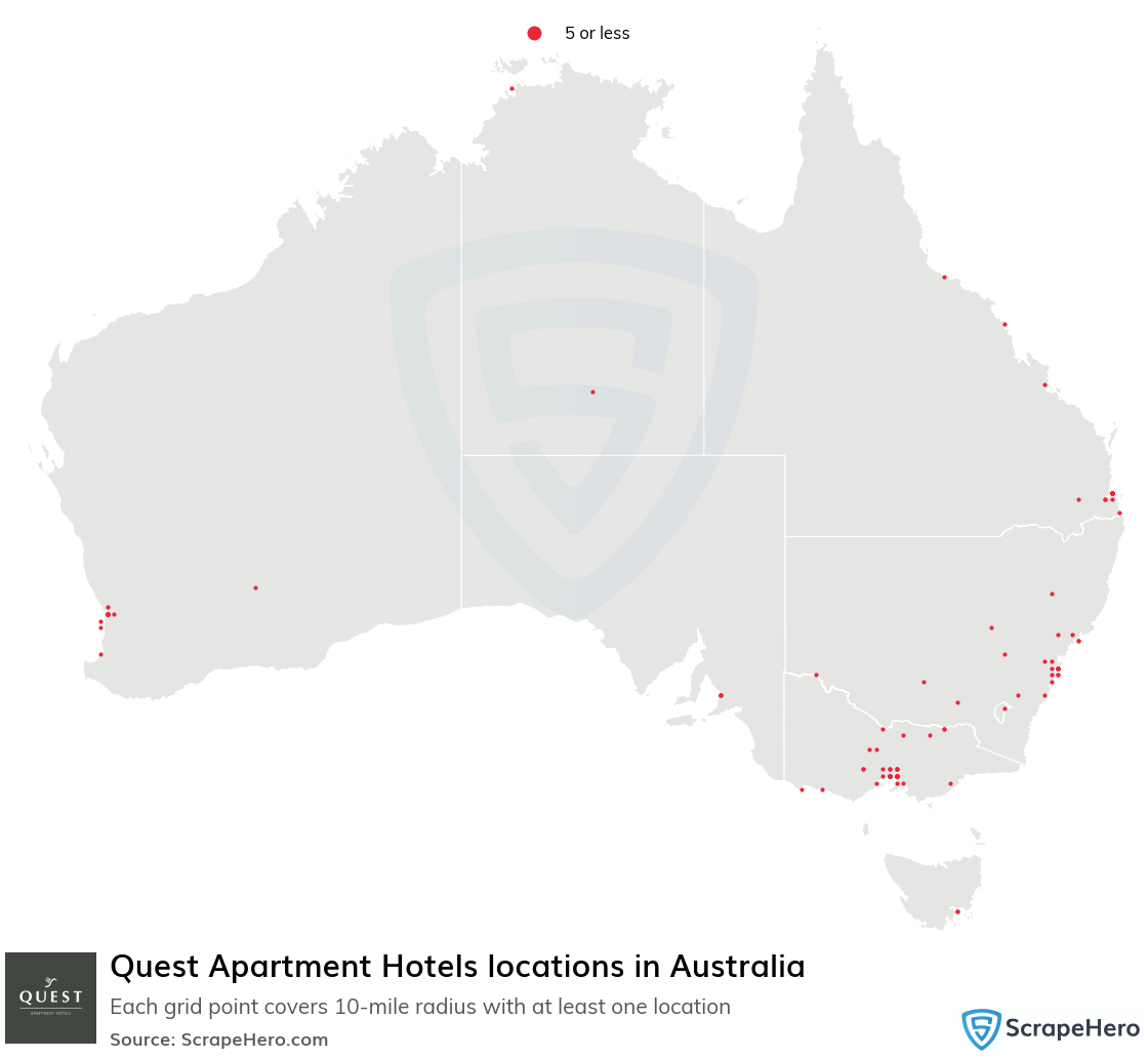 Quest Apartment Hotels locations