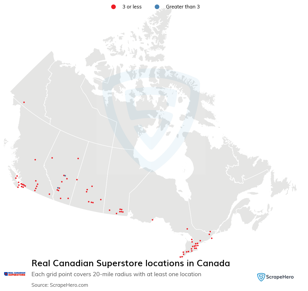 Number of Real Canadian Superstore locations in Canada in 2024