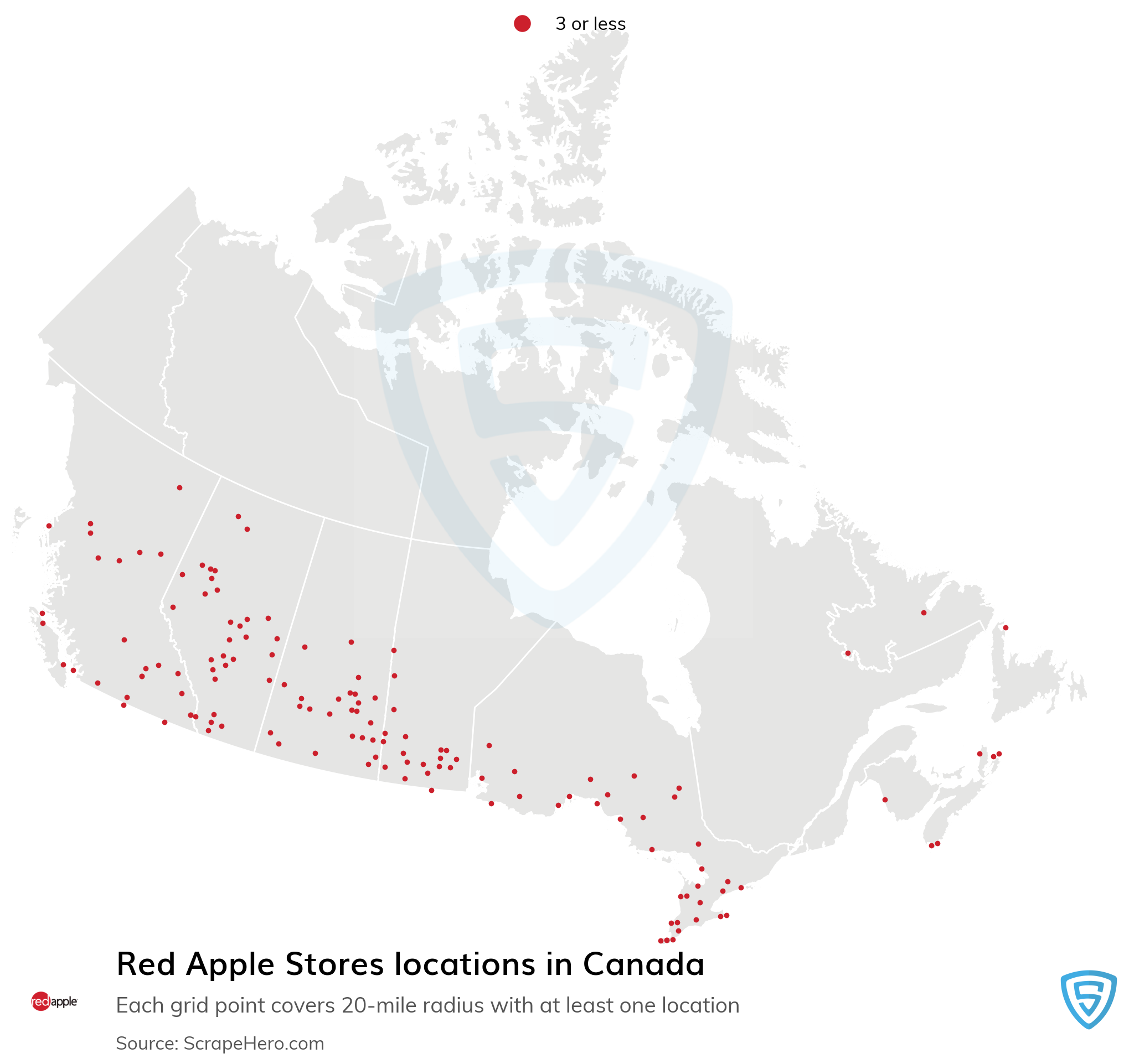 Apple Store USA Map - Red Lion Data