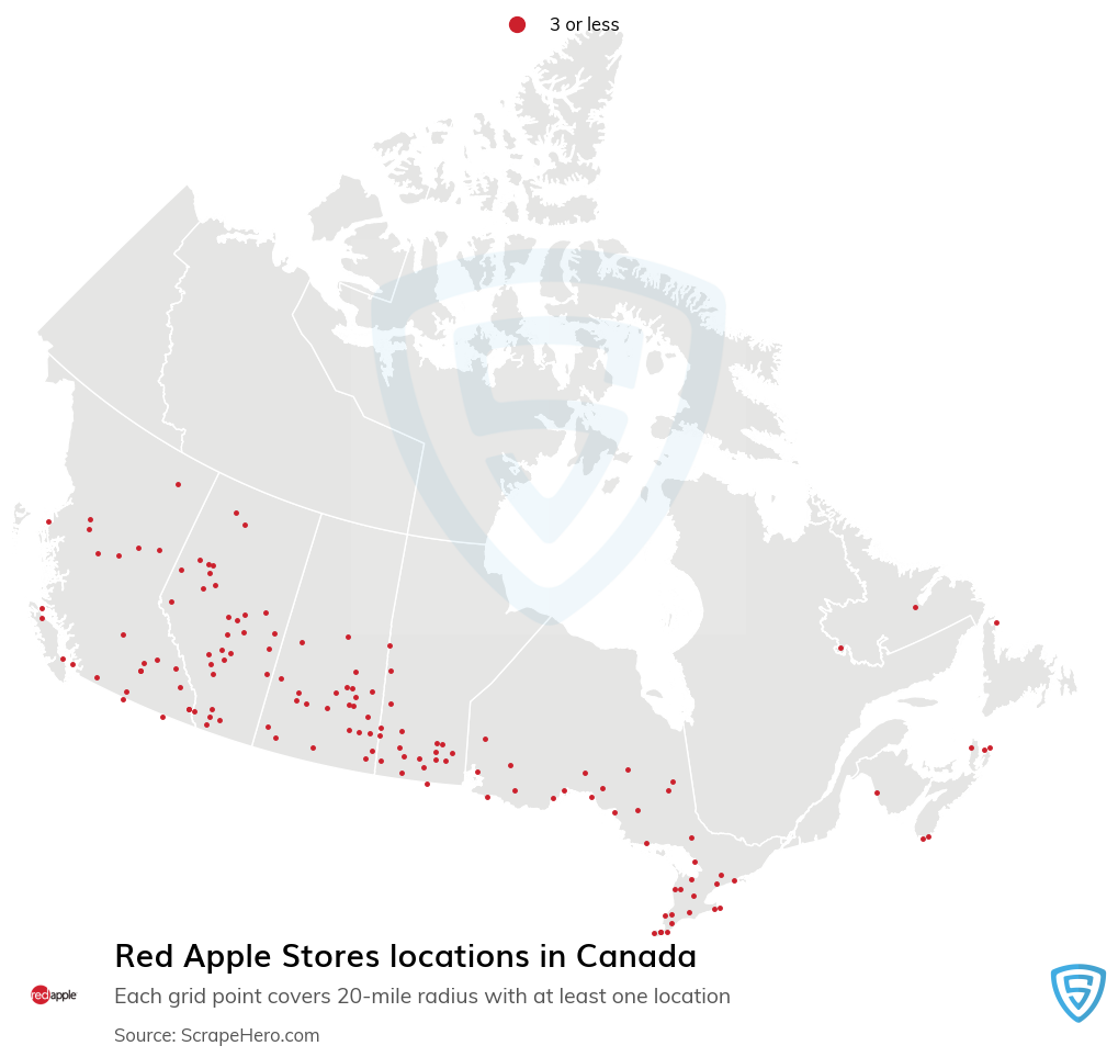 Red Apple Stores locations