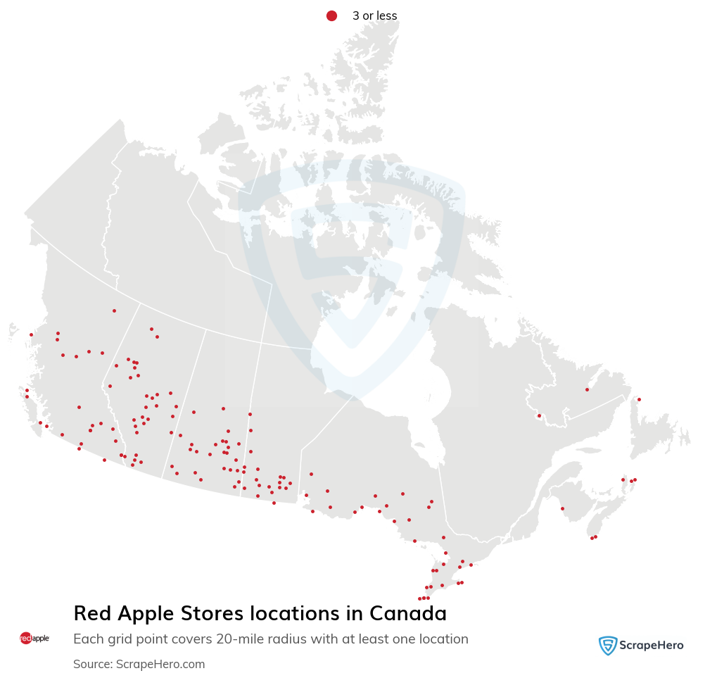 Red Apple Stores locations