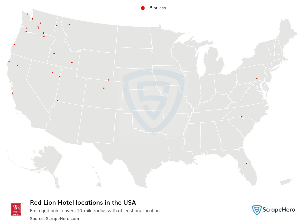 Red Lion Hotel locations