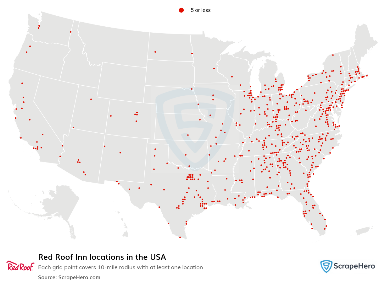 Red Roof Inn locations