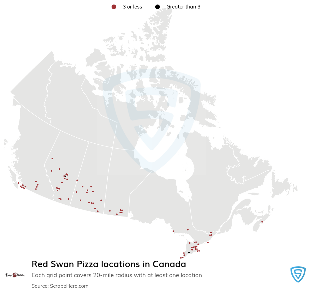 Red Swan Pizza restaurant locations