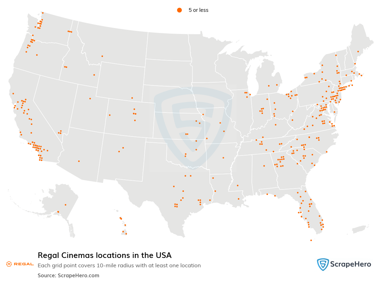 Regal Cinemas locations