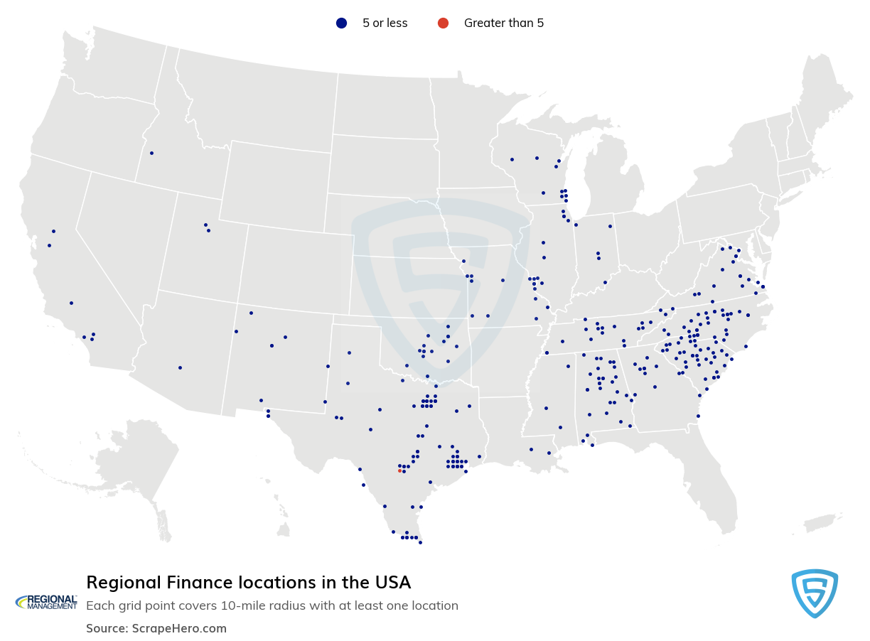 Regional Finance locations