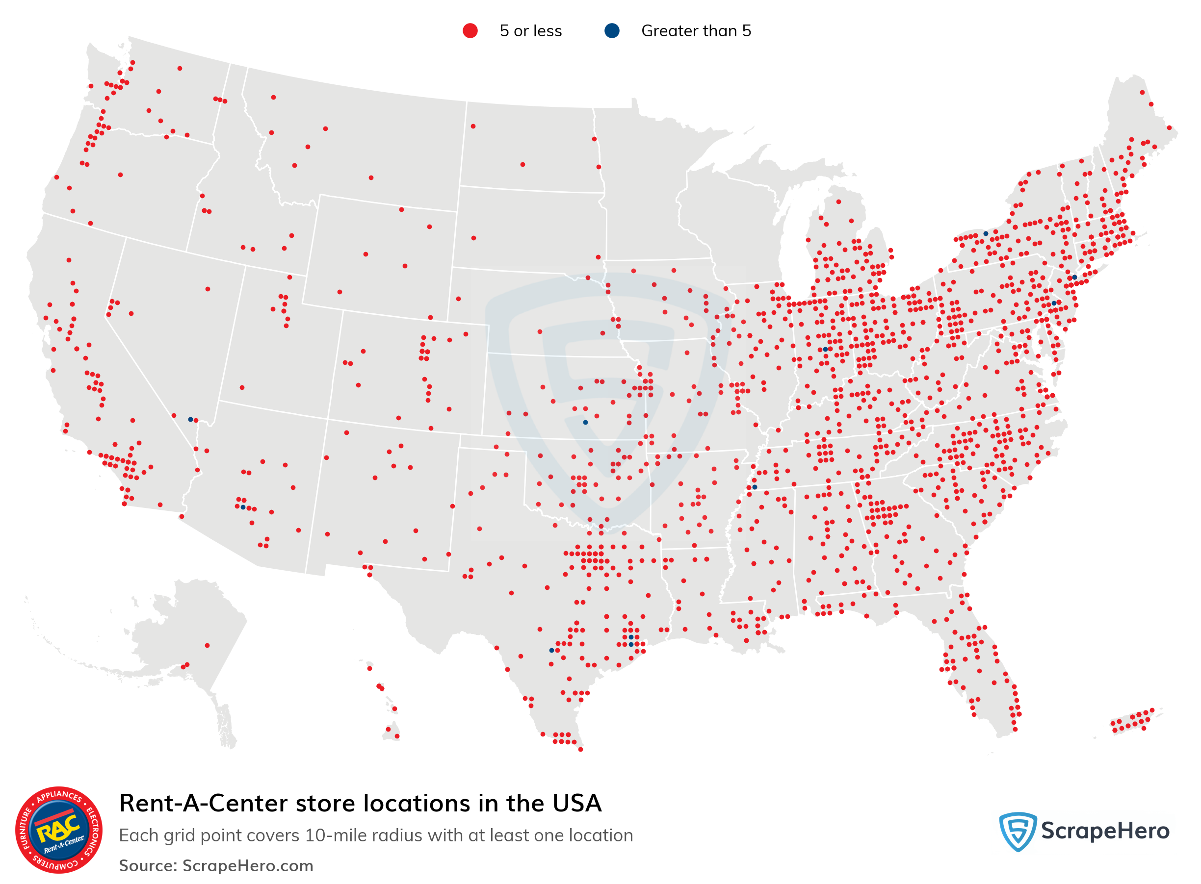 List Of All Aarons Store Locations In The Usa Scrapehero Data