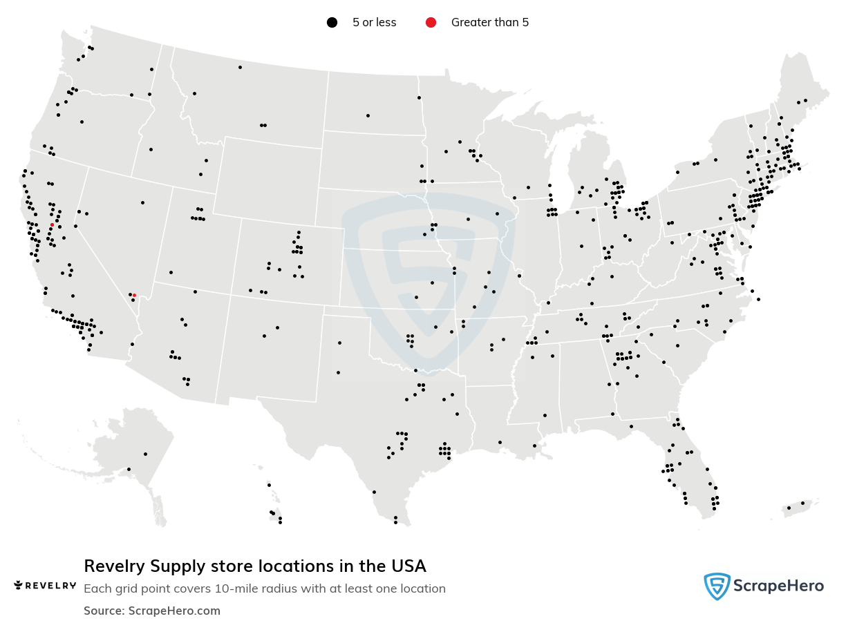 Revelry Supply store locations