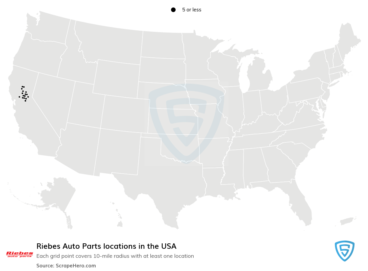 Riebes Auto Parts locations