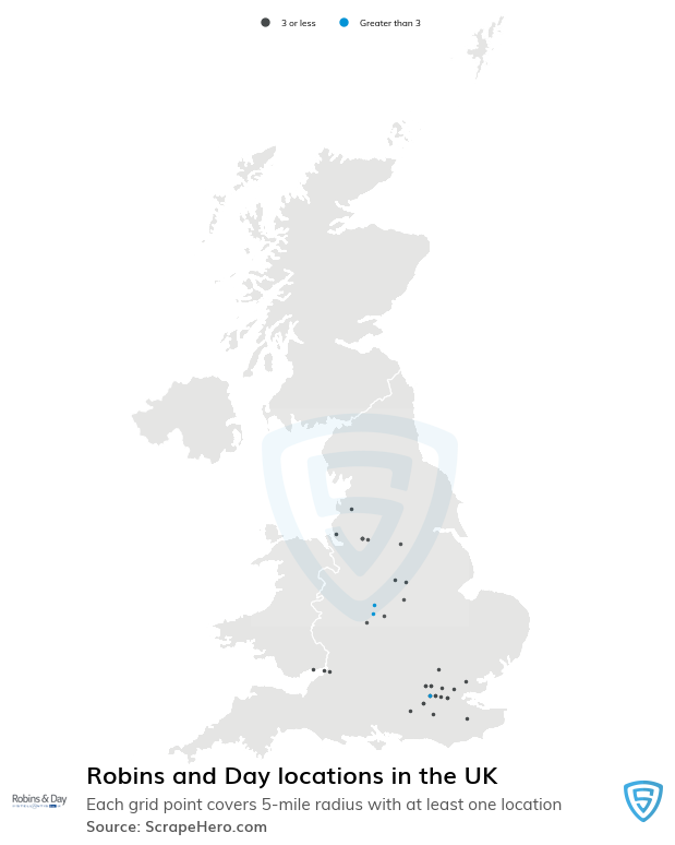 Robins and Day dealership locations