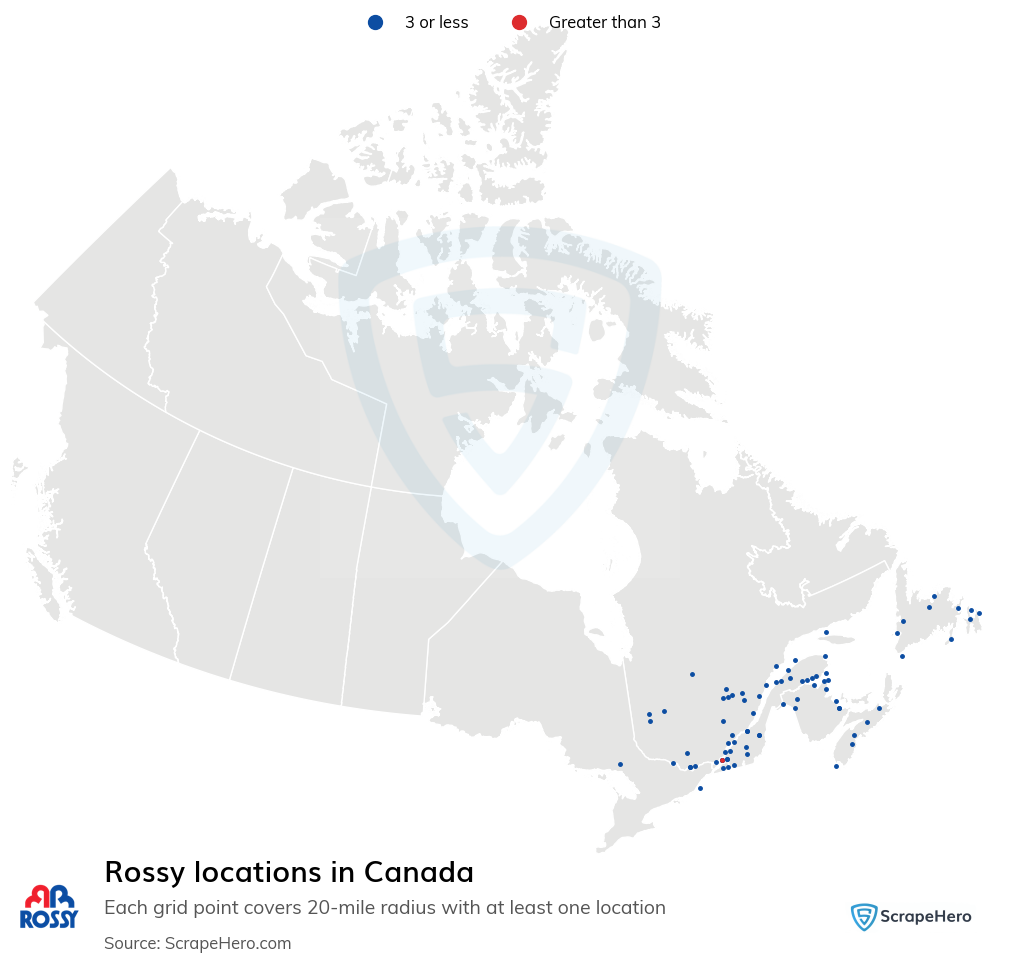 Rossy store locations