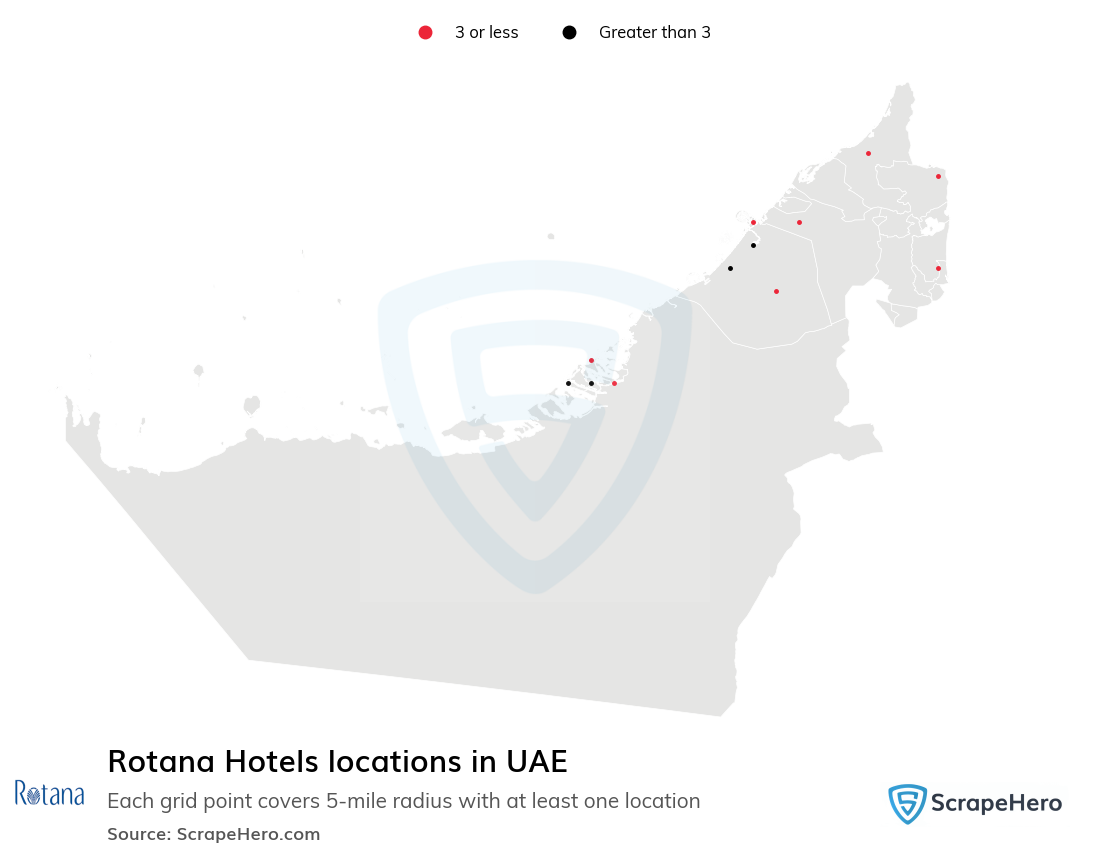 Rotana Hotels locations