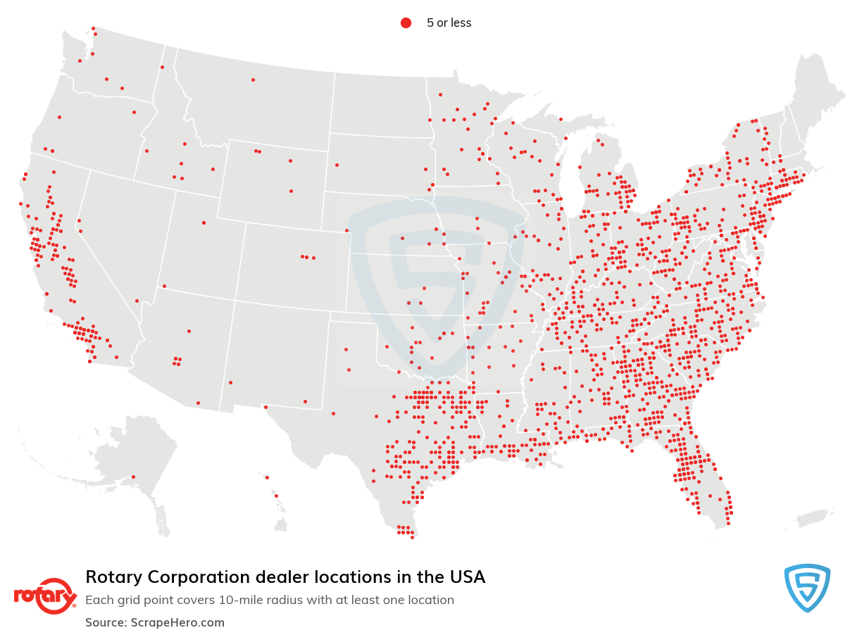 Rotary Corporation dealer locations