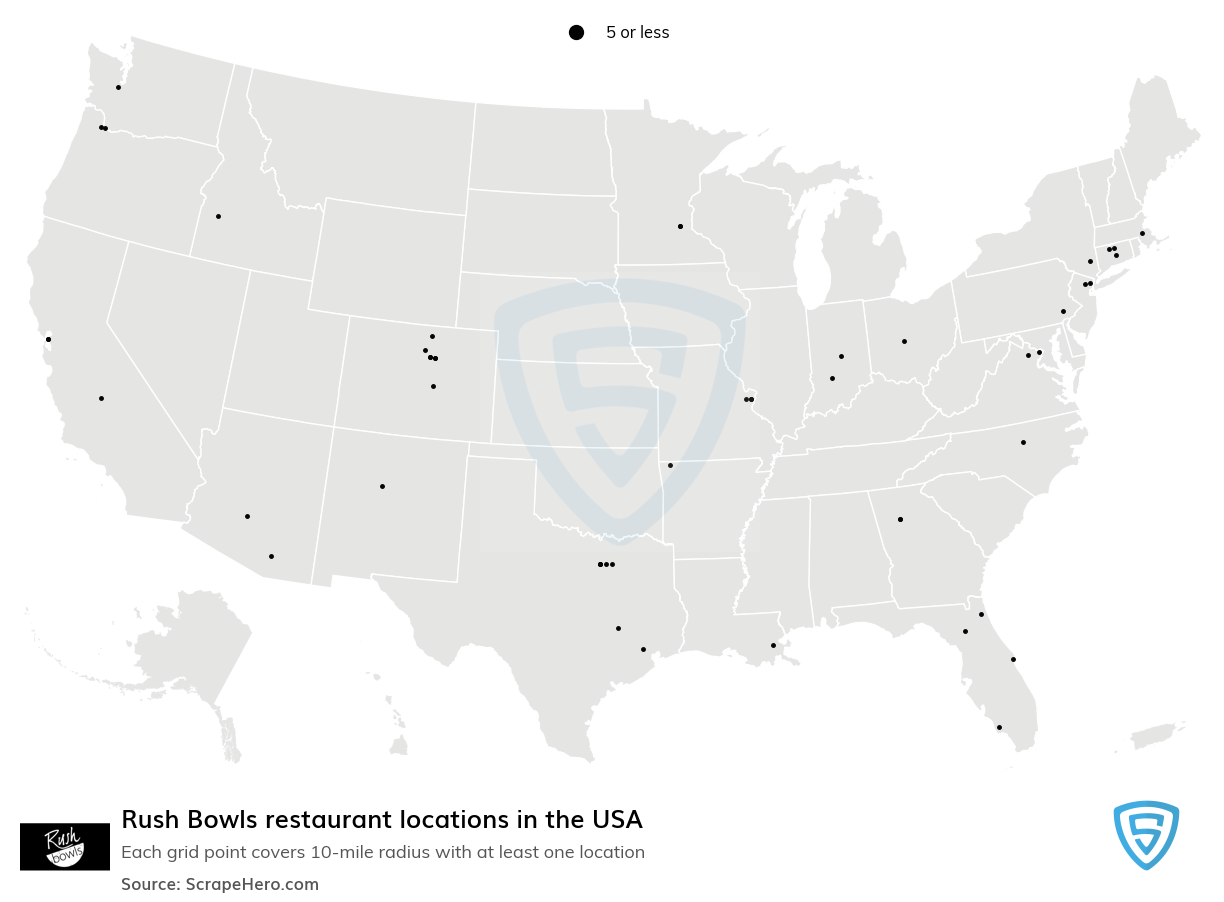Rush Bowls restaurant locations