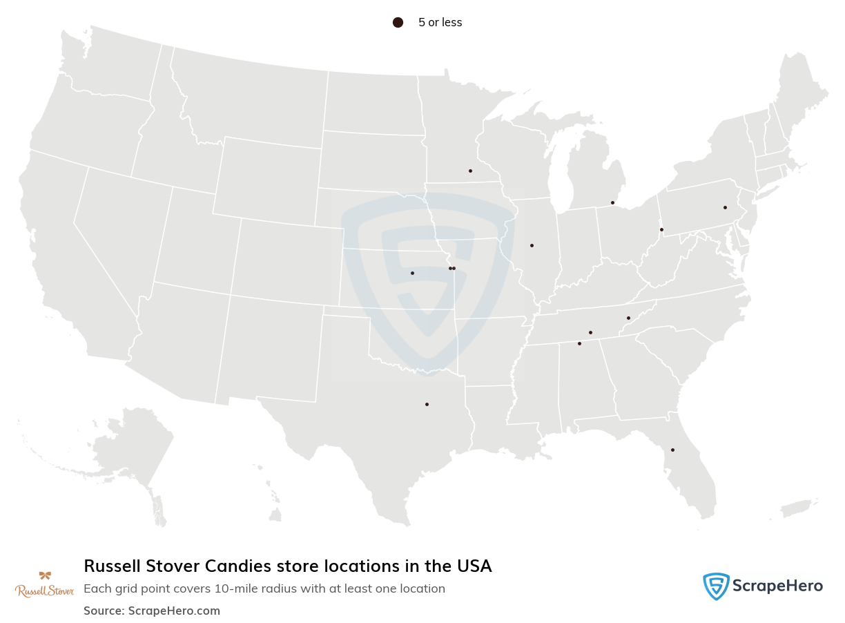 Russell Stover Candies store locations