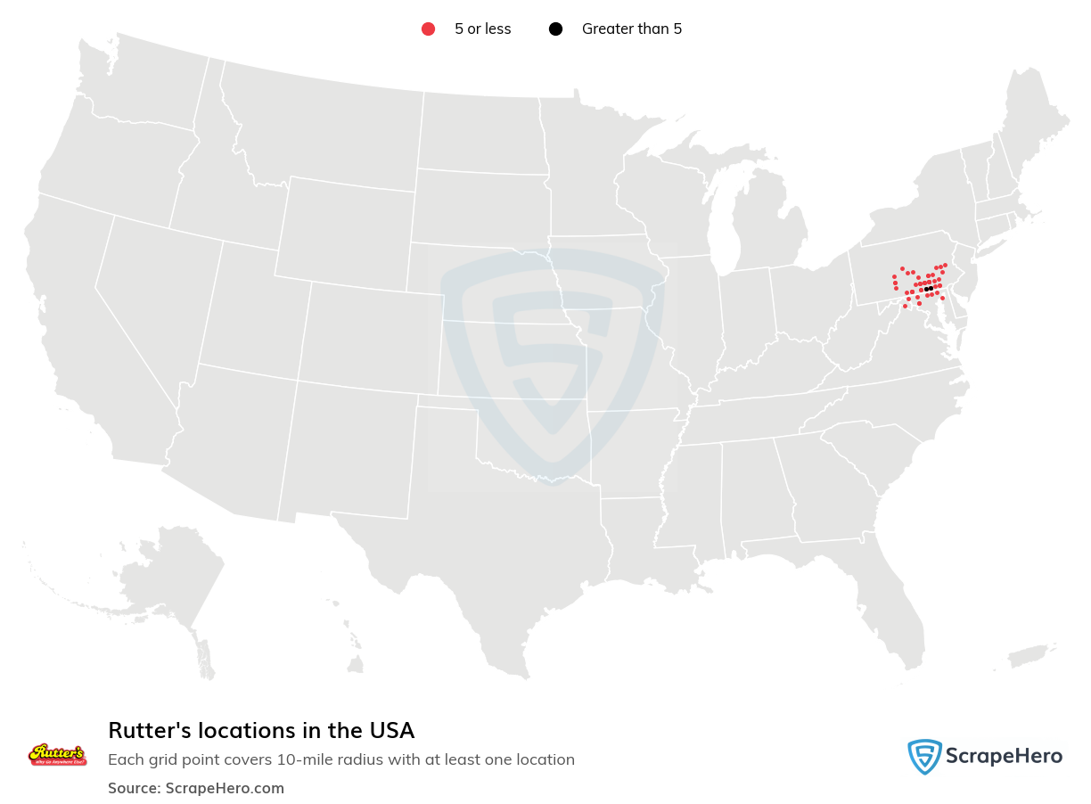 Rutter's locations