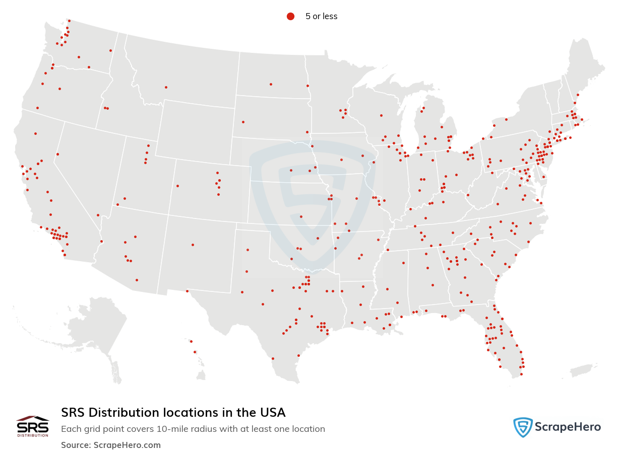 SRS Distribution locations