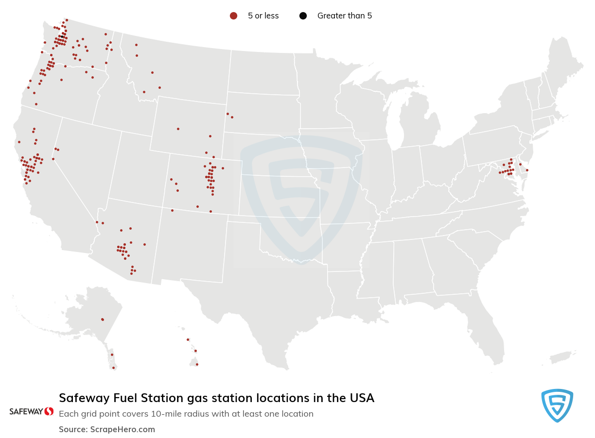 Safeway Fuel Station locations
