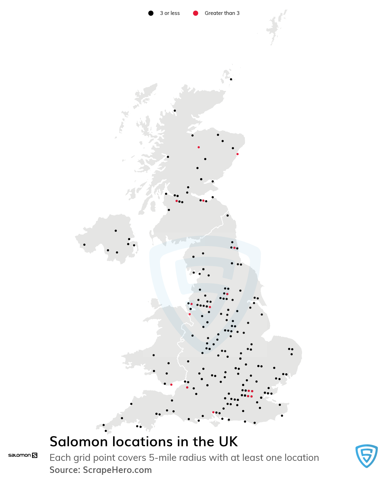 Relaterede fire gange Afslag List of all Salomon retail store locations in the UK - ScrapeHero Data Store