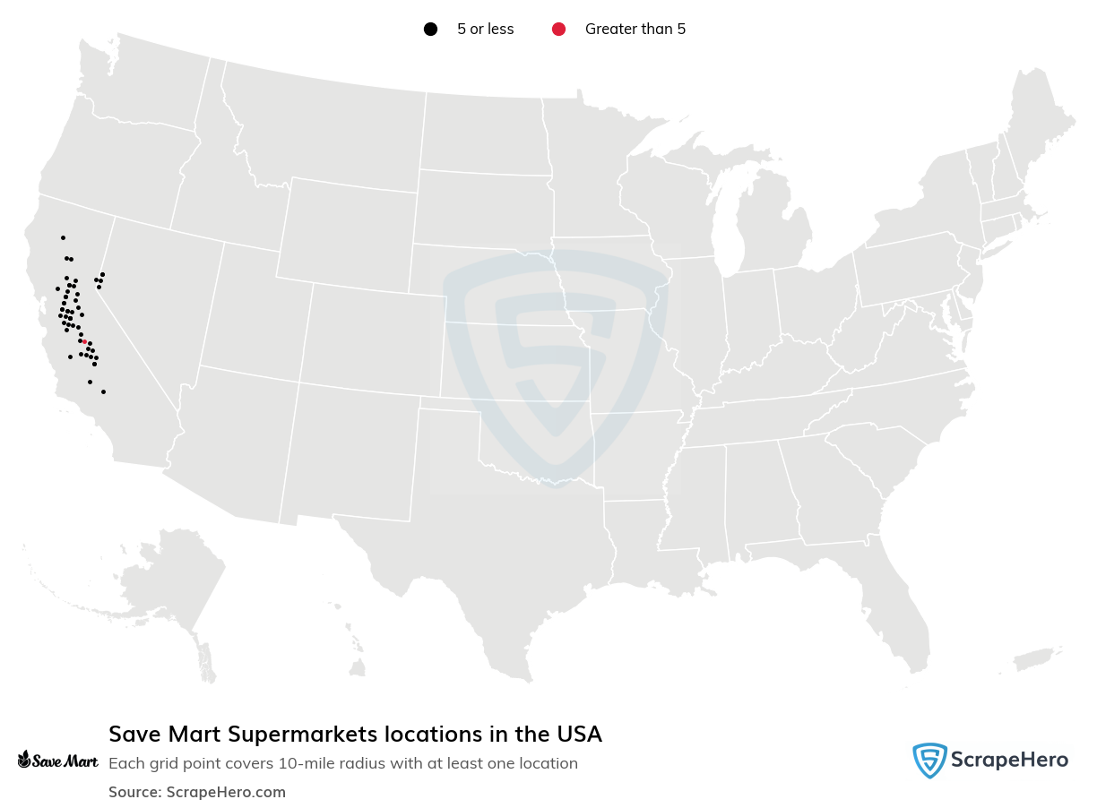 Save Mart Supermarkets locations