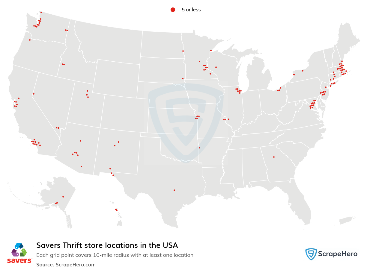 Savers Thrift store locations