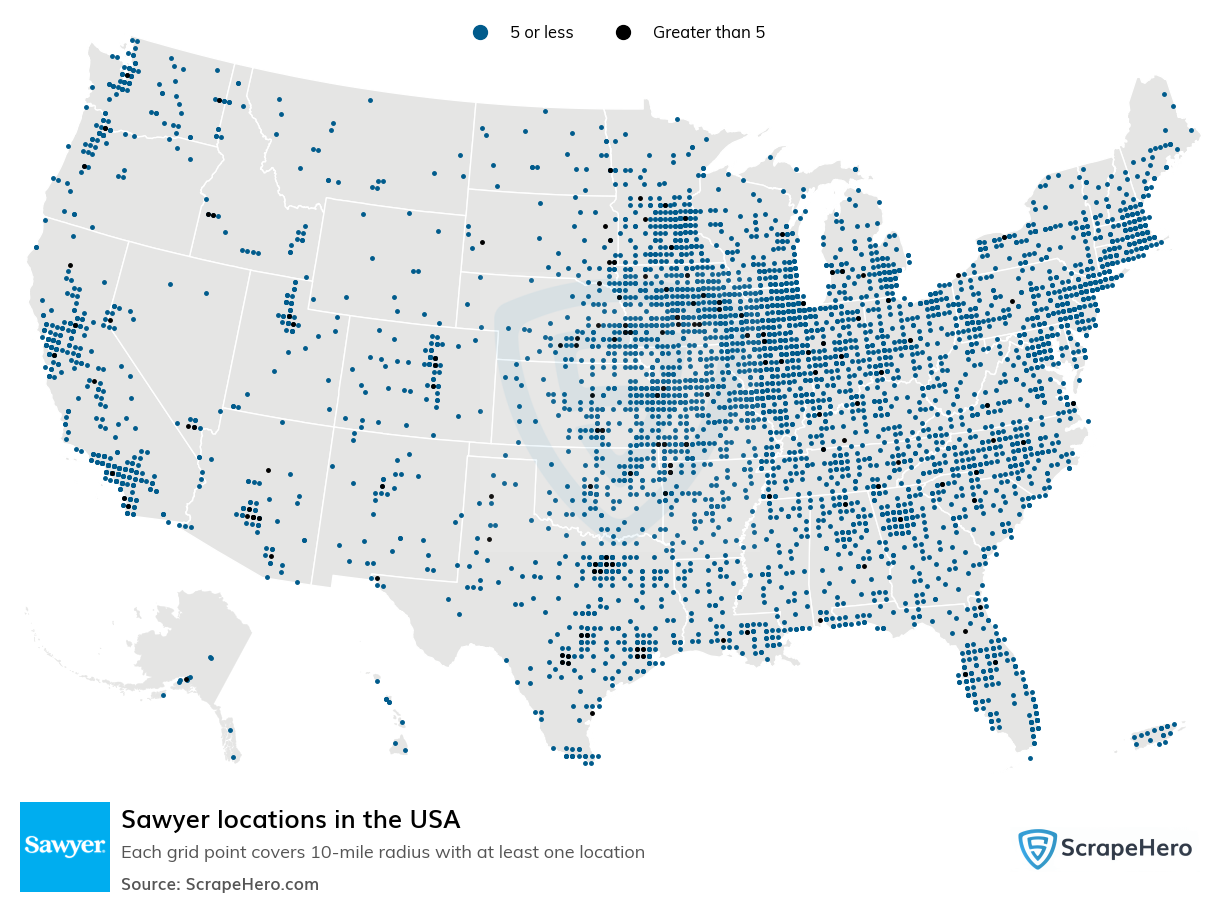 Sawyer locations
