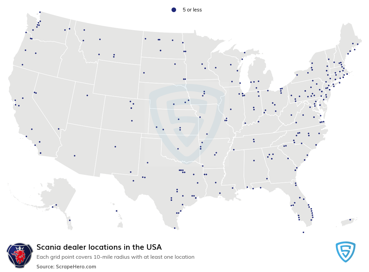 Scania dealer locations