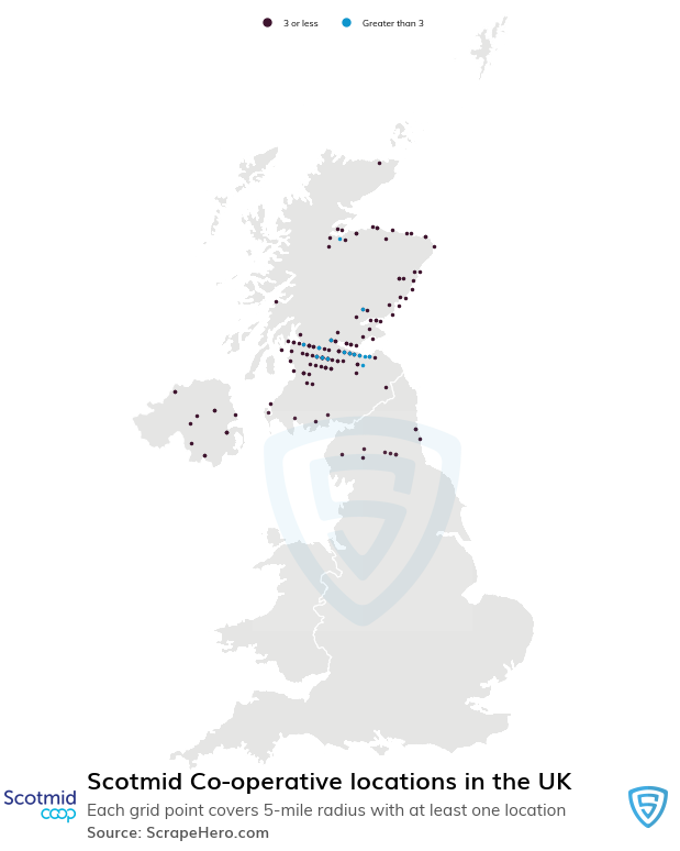 Scotmid Co-operative store locations