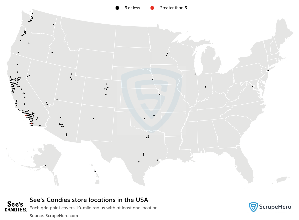 See's Candies store locations