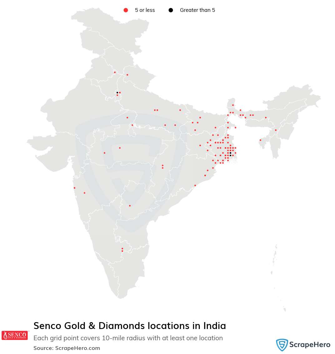 Senco Gold & Diamonds store locations