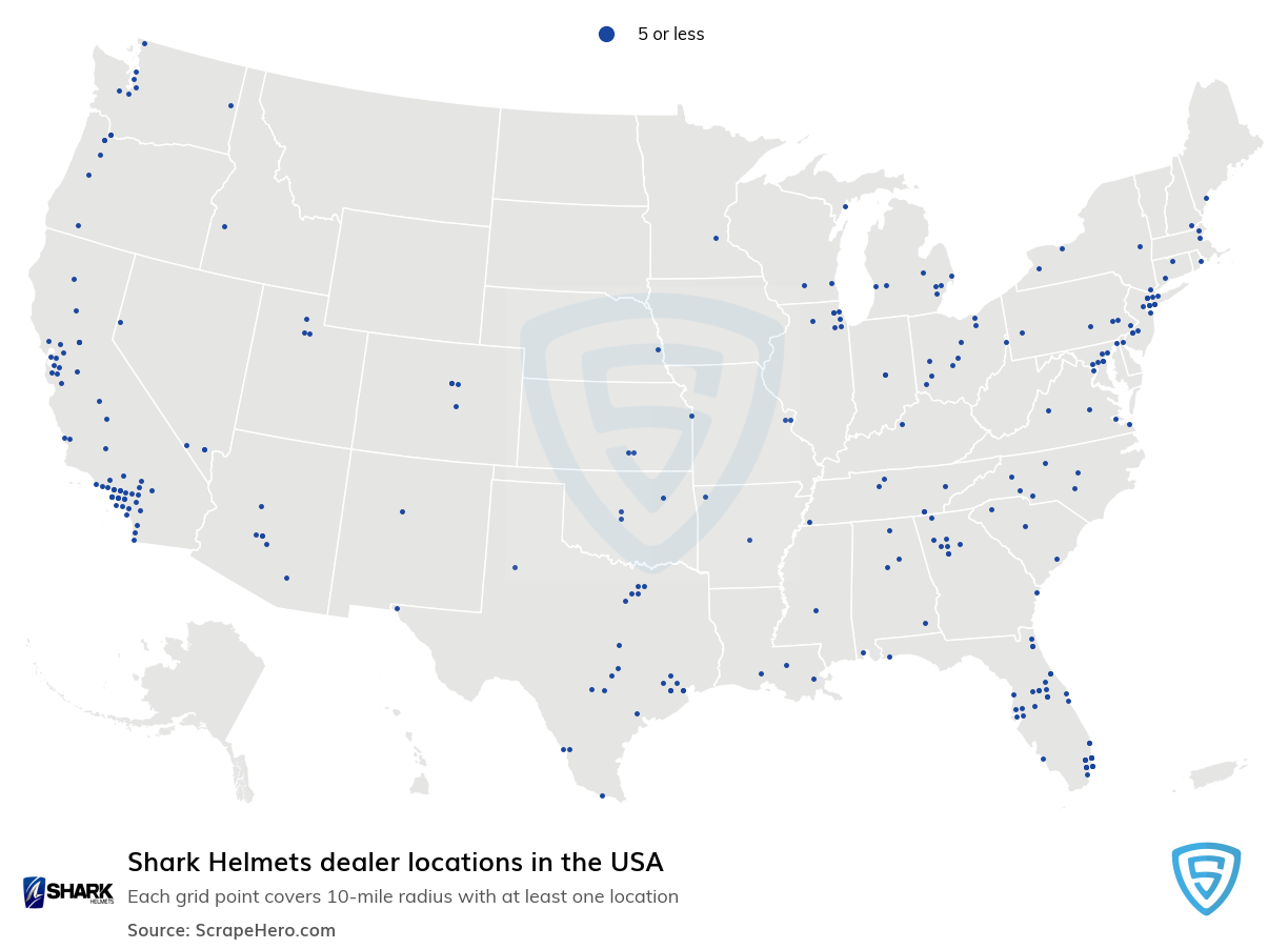 Shark Helmets dealership locations
