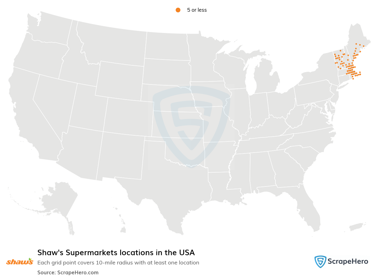 Shaw's Supermarkets locations