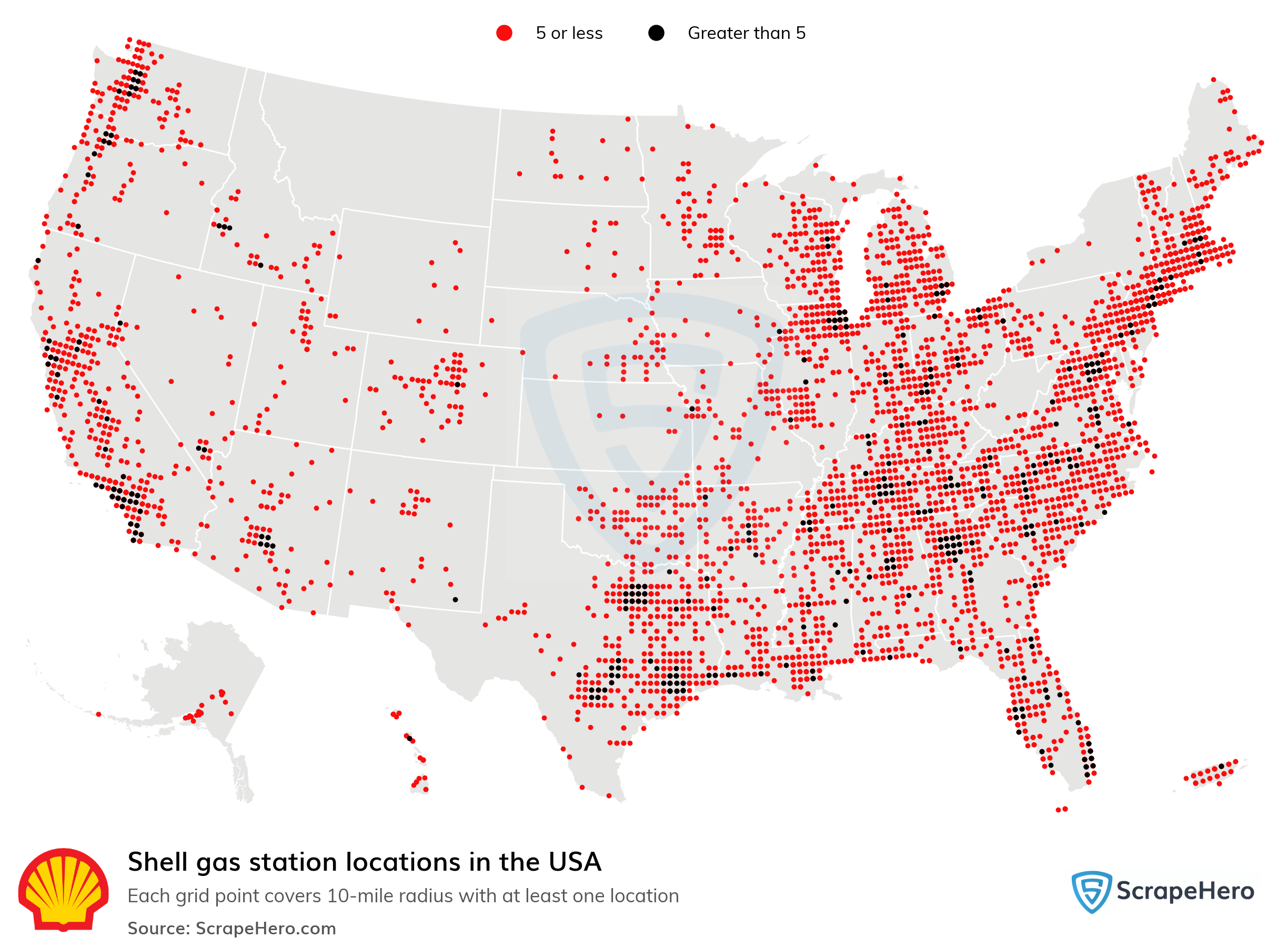 10 Largest gas stations in the United States in 2023 ScrapeHero Gas Prices Near Me Map
